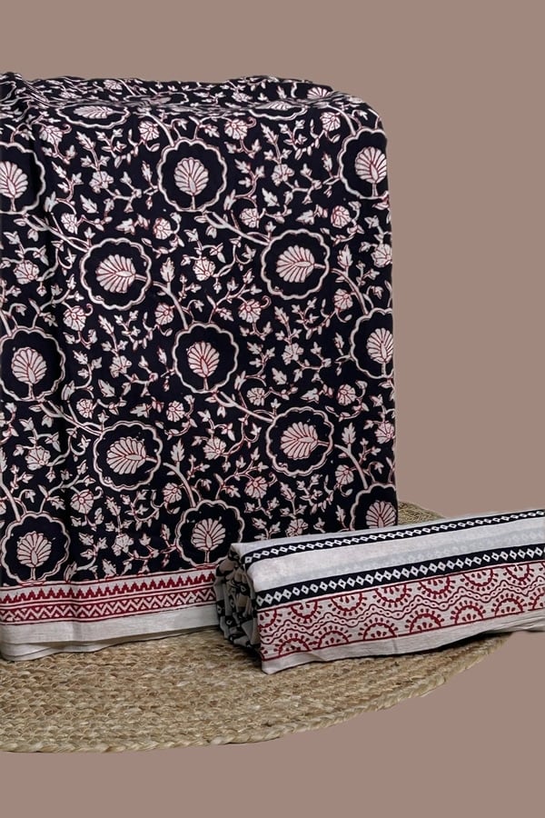 2pc Bagh HandCrafted Top and Bottom Cotton Fabric Set