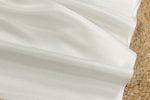 Natural White Pure Silk Dupion Soft Flowy Fabric