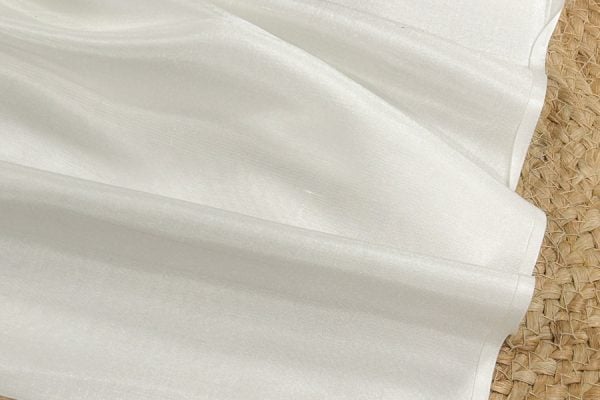 Natural White Pure Silk Dupion Soft Flowy Fabric