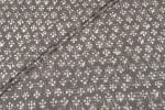 Natural Gray Bagru Handblock Printed Cotton Fabric