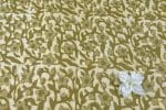 Olive Green Bagru Handblock Printed Cotton Fabric - Image 3