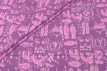 Blush Pink Bagru Handblock Printed Cotton Fabric