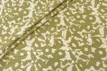 Olive Green Bagru Handblock Printed Cotton Fabric