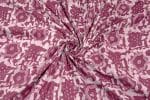 Blush Pink Bagru Handblock Printed Cotton Fabric - Image 2