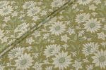 Natural Green Bagru Handblock Printed Cotton Fabric