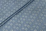 Natural Gray Bagru Handblock Printed Cotton Fabric