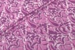 Grape Purple Bagru Handblock Printed Cotton Fabric