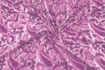 Grape Purple Bagru Handblock Printed Cotton Fabric - Image 2