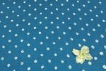Denim Blue Bandhani Tie Dye 100% Pure Soft Cotton Satin Finish Fabric - Image 3
