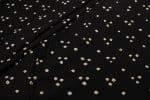 Black Bandhani Tie Dye 100% Pure Soft Cotton Satin Finish Fabric