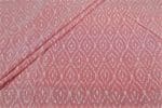 Salmon Pink Mercerised Fine Handloom Ikkat Tie-Dye Pure Soft Cotton Fabric