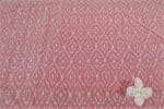 Salmon Pink Mercerised Fine Handloom Ikkat Tie-Dye Pure Soft Cotton Fabric - Image 2