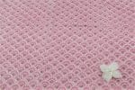 Pastel Pink Floral Handblock Printed 100% Pure Soft Cotton Fabric - Image 2