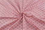 Pastel Pink Floral Handblock Printed 100% Pure Soft Cotton Fabric - Image 3