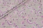 Pale Pink Floral Handblock Printed 100% Pure Soft Cotton Fabric