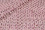 Dusty Rose Floral Handblock Printed 100% Pure Soft Cotton Fabric