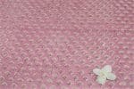 Soft Pink Floral Handblock Printed 100% Pure Soft Cotton Fabric - Image 2