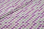 Pale Pink Floral Handblock Printed 100% Pure Soft Cotton Fabric