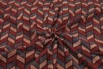 Natural Red Dye Handblock Ajrakh Printed Cotton Fabric - Image 3