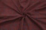 Natural Red Dye Handblock Ajrakh Printed Cotton Fabric - Image 3
