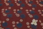 Natural Red Dye Handblock Ajrakh Printed Cotton Fabric - Image 2