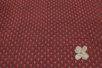 Natural Red Dye Handblock Ajrakh Printed Cotton Fabric - Image 2