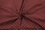 Natural Red Dye Handblock Ajrakh Printed Cotton Fabric - Image 3