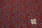 Natural Red Dye Handblock Ajrakh Printed Cotton Fabric - Image 2