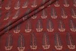 Natural Red Dye Handblock Ajrakh Printed Cotton Fabric