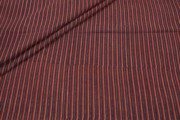Pre-cut 0.60m Natural Red Dye Handblock Ajrakh Printed Cotton Fabric