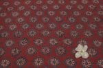 Natural Red Dye Handblock Ajrakh Printed Cotton Fabric - Image 2