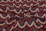 Natural Red Dye Handblock Ajrakh Printed Cotton Fabric - Image 3