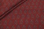 Natural Red Dye Handblock Ajrakh Printed Cotton Fabric