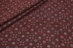Natural Red Dye Handblock Ajrakh Printed Cotton Fabric