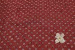 Natural Red Dye Handblock Ajrakh Printed Cotton Fabric - Image 2