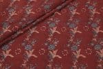 Natural Red Dye Handblock Ajrakh Printed Cotton Fabric