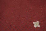 Natural Red Dye Handblock Ajrakh Printed Cotton Fabric - Image 2