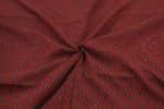 Natural Red Dye Handblock Ajrakh Printed Cotton Fabric - Image 3