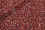 Natural Red Dye Handblock Ajrakh Printed Cotton Fabric