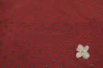 Natural Red Dye Handblock Ajrakh Printed Cotton Fabric - Image 2