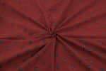 Natural Red Dye Handblock Ajrakh Printed Cotton Fabric - Image 3