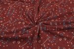 Natural Red Dye Handblock Ajrakh Printed Cotton Fabric - Image 3