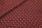 Natural Red Dye Handblock Ajrakh Printed Cotton Fabric