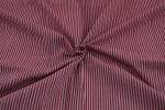 Wine Red Handwoven Stripes 100% Pure Cotton Fabric - Image 3