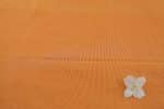 Flame Orange Handwoven Stripes 100% Pure Cotton Fabric - Image 2