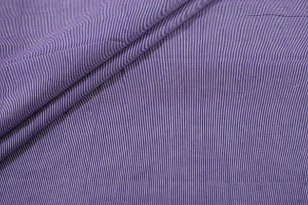 Ultra Violet Handwoven Stripes 100% Pure Cotton Fabric