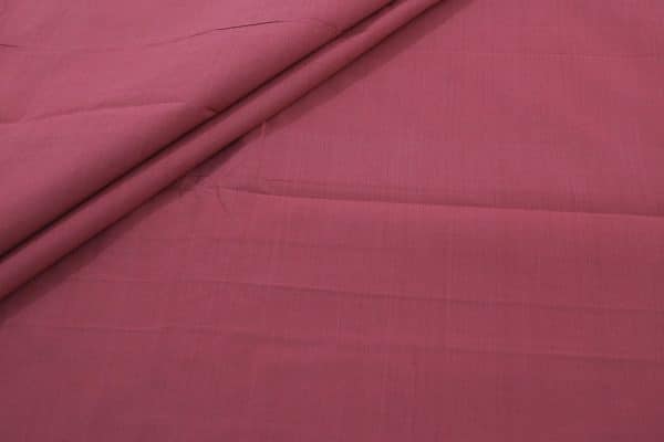 Brick Red Handwoven Mangalgiri 100% Pure Cotton Fabric