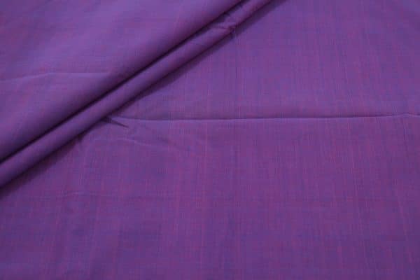 Two-Tone Purple Handwoven Mangalgiri 100% Pure Cotton Fabric
