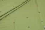 Yellowish Green Woven Design Flowy HandLoom Pure Soft Cotton Fabric