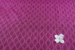 Mulberry Purple Authentic Handwoven Soft Silk-Cotton Ikkat Fabric - Image 2